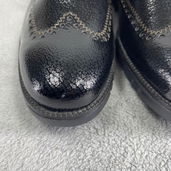 Cole Haan Zerogrand Wingtip Oxford Mens 12 Black Patent Leather Brogue Shoes main image 5